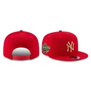 NEW ERA - MLB Baseball Hat - New York Yankees 1999 WS 9FIFTY Snapback Cap - Red